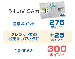 うすいVISAカード うすいVISAカード