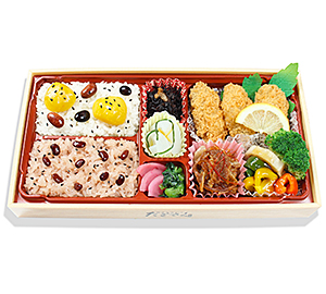 01-たごさく【レモンあり】カキフライと牛すき焼き弁当
