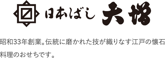 昭和33年創業。伝統に磨かれた技が織りなす江戸の懐石料理のおせちです。