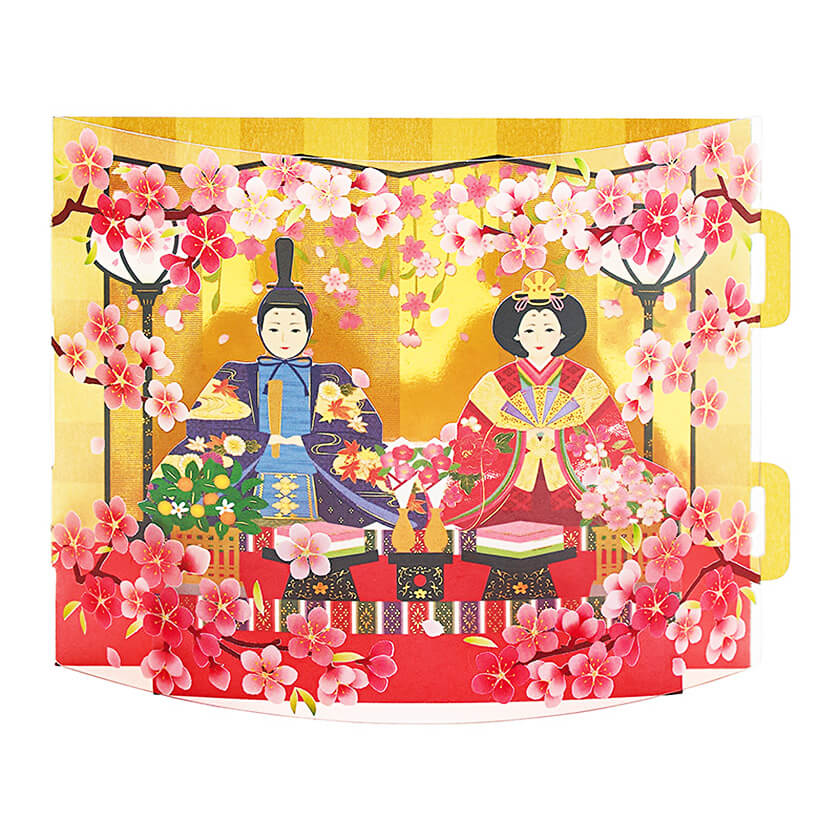 09-ひなまつり透明素材付き親王飾り