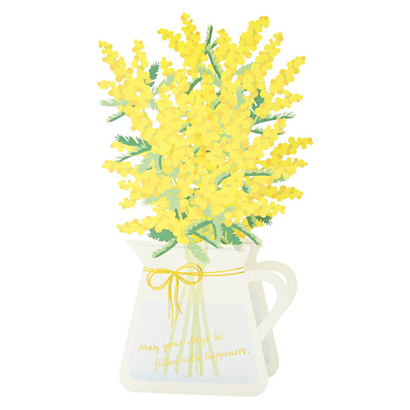 04-春_ミモザ花瓶