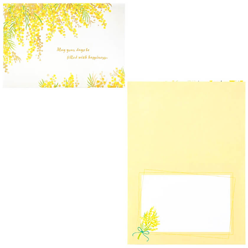 05-春_上下にミモザ