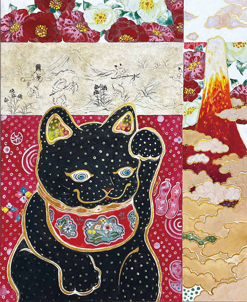 05-藤原宇希子猫じゃらしと富士